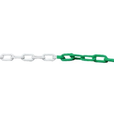 Cadena PVC 6mm Verde/Blanco Bolsa 25 Metros