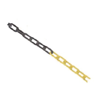 Cadena PVC 8mm Negra-Amarilla Bolsa 25 Metros