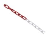 Cadena PVC 8mm Roja-Blanca Bolsa 25 Metros