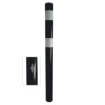 Bolardo Acero 100cm Negro para Hormigonar
