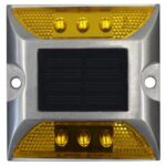 Baliza Captafaro Solar Ámbar Intermitente 2 Caras.