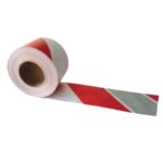 Cinta Balizar Roja Blanca Plata de 10cmx200m