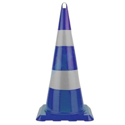 Cono 80cm Azul PVC Blando