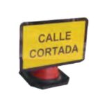 Señal Rectangular 60x30cm Plástico para Conos ECO