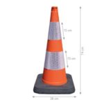 Cono PVC 74 cm Naranja
