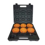 Maleta Balizas Señalización Naranja 6 Unidades.