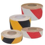Cinta Antideslizante 25mmx18m Amarillo/Negro.