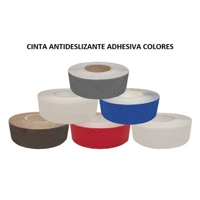 Cinta Antideslizante 50mmx18m Roja.