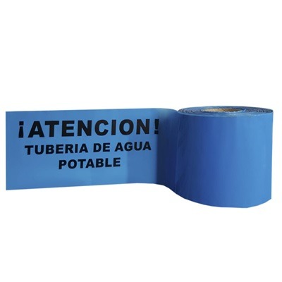 Cinta Agua Potable Señalización Subterránea.