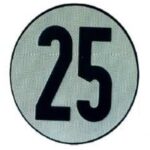 Placa Limitación Velocidad Ø30cm V-4.