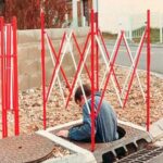 Valla Extensible Plegada Cuadrada.